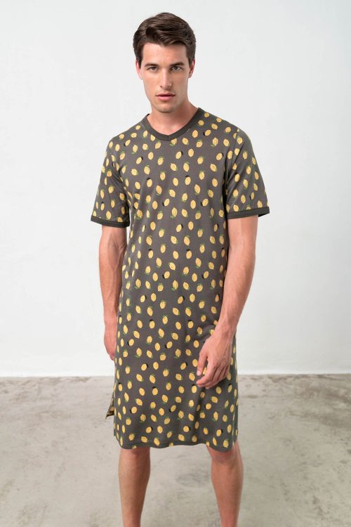 Nightgown with Short Sleevesι - Image 1