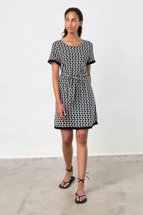 Dress with Short Sleeves - Image 1