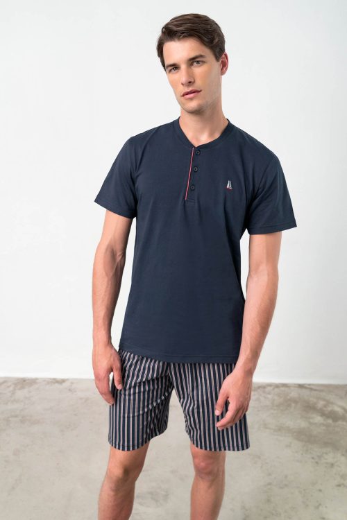 Pyjamas with Button Placket - Image 1
