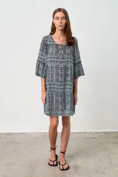 Caftan with Short Sleeves - Image 1
