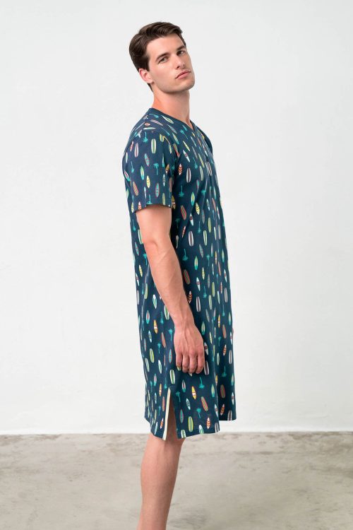 Nightgown with Short Sleeves - Image 1