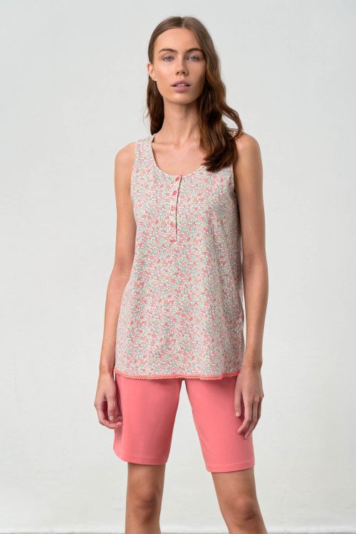Pyjamas with Button Placket - Image 1