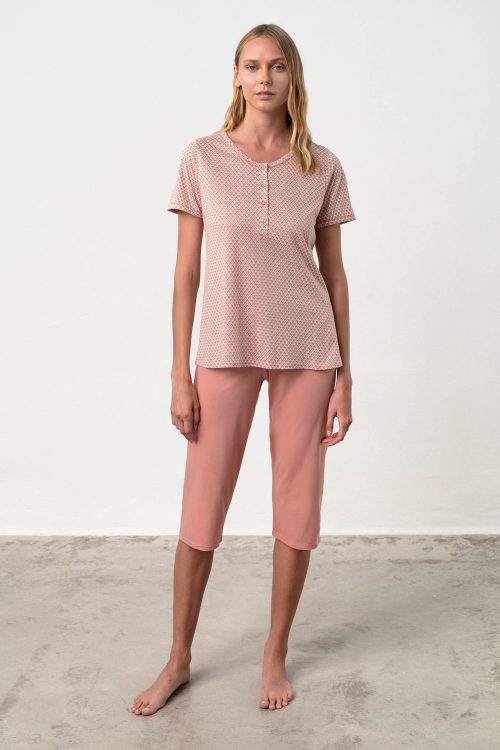 Pyjamas with Button Placket - Image 1