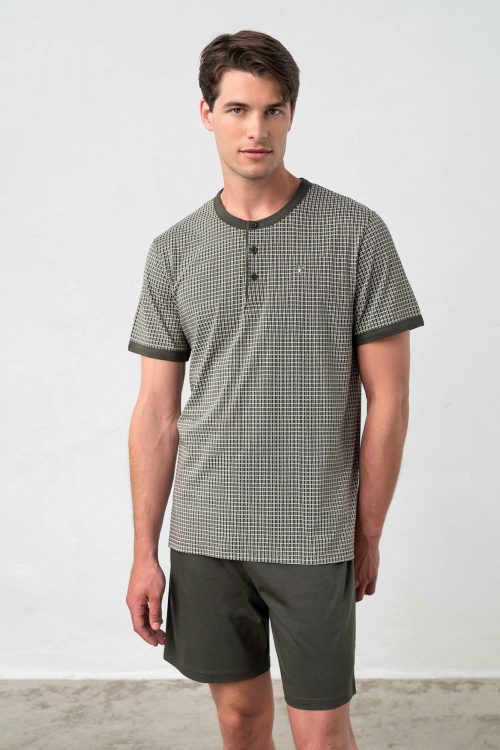Pyjamas with Button Placket - Image 1