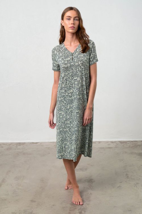 Nightgown with Short Sleeves - Image 1