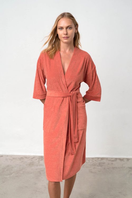 Plain Frotte Robe - Image 1