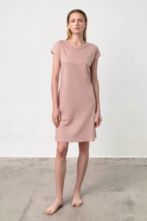 Нощна риза с къси ръкави - Image 1