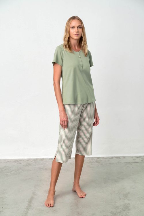 Pyjamas with Button Placket - Image 2