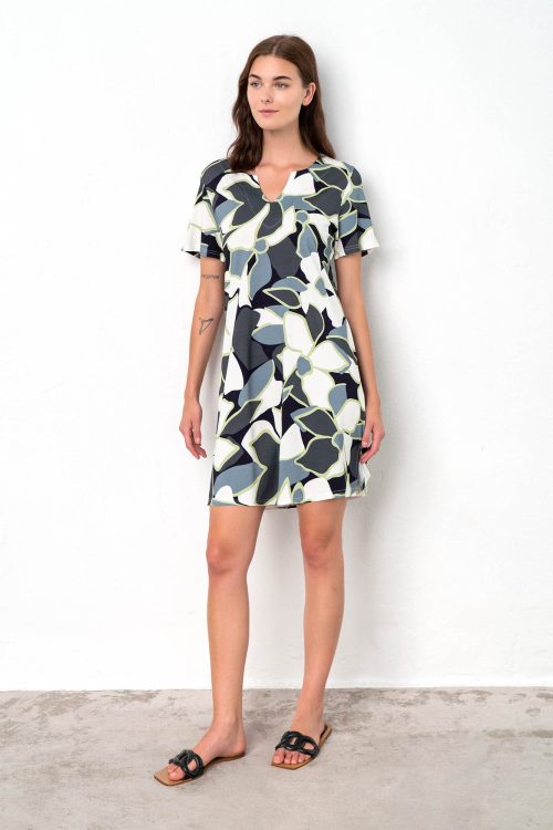 Dress with Short Sleeves - Image 2
