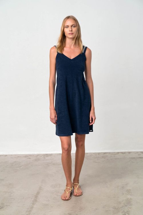 Plain Sleeveless Dress - Image 2