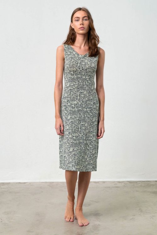 Нощна риза без ръкави с щампа - Image 2