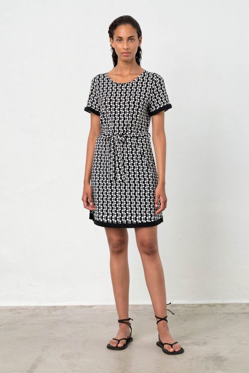 Dress with Short Sleeves - Image 2