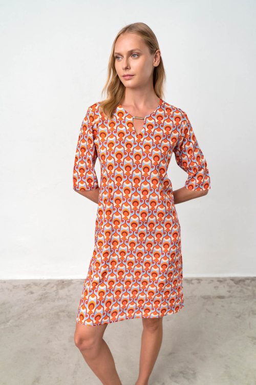 Dress with Short Sleeves - Image 2