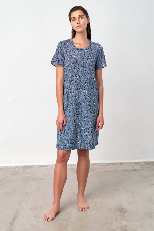 Nightgown with Button Placket - Image 2