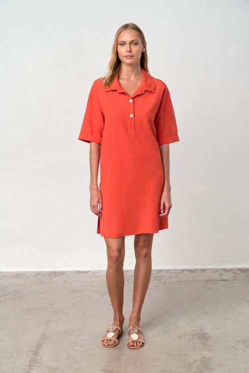 Dress with Short Sleeves - Image 2