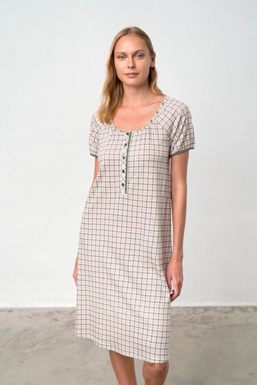 Нощна риза с къси ръкави - Image 2