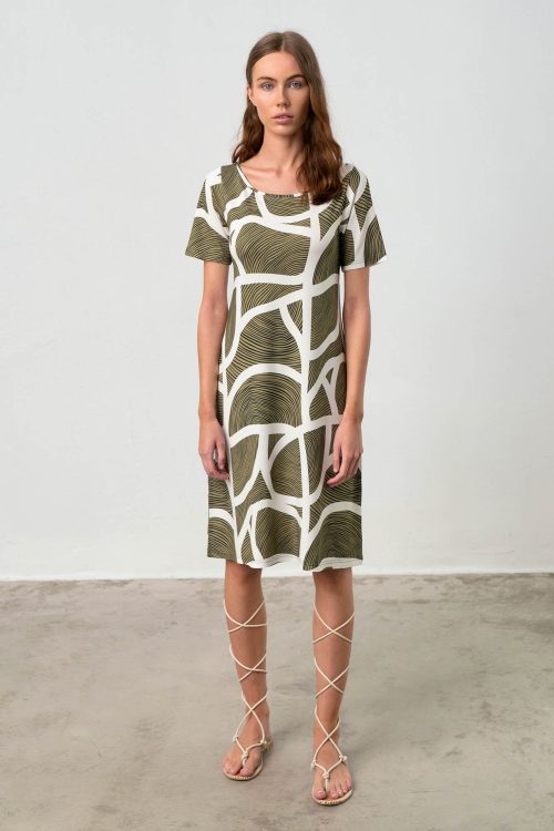 Dress with Short Sleeves - Image 2