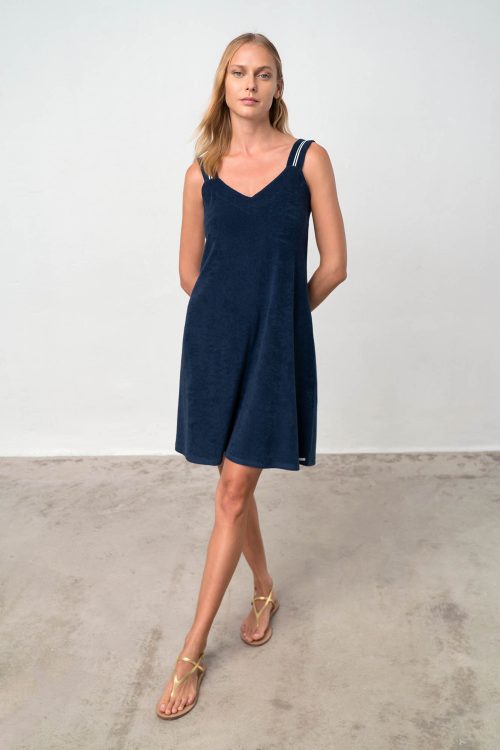 Plain Sleeveless Dress - Image 3