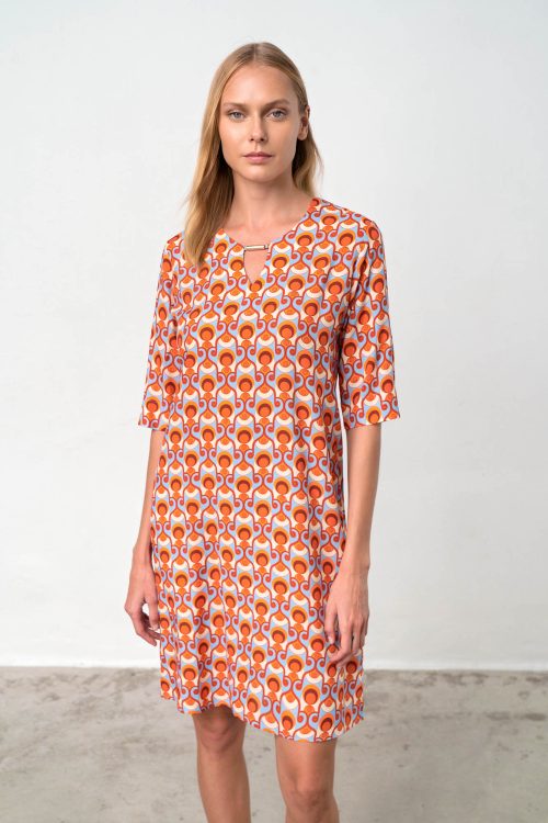 Dress with Short Sleeves - Image 3