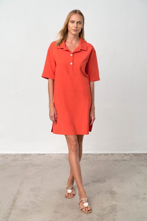 Dress with Short Sleeves - Image 3