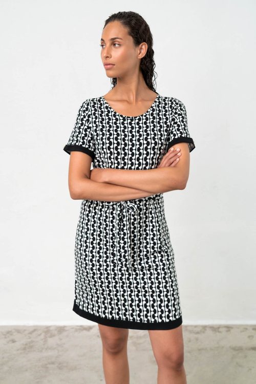 Dress with Short Sleeves - Image 3