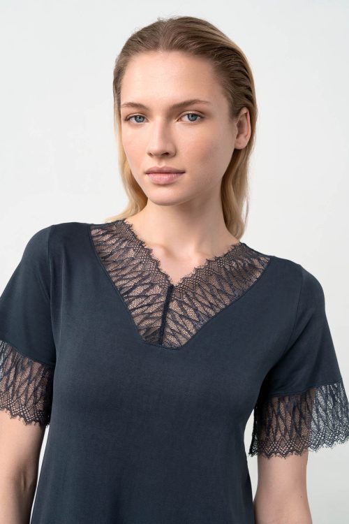 Нощна риза с къси ръкави - Image 4