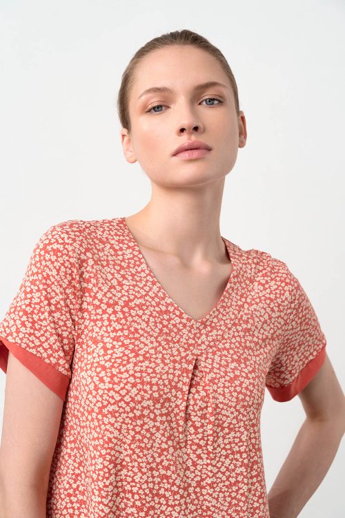 Нощна риза с къси ръкави - Image 3