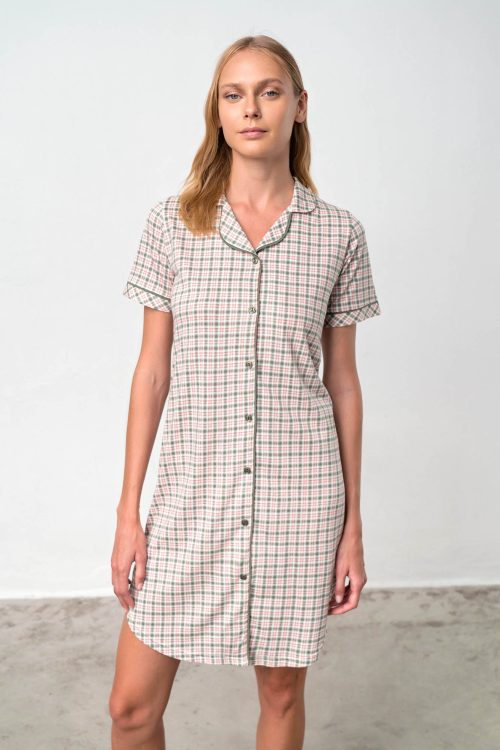 Нощна риза с къси ръкави - Image 4