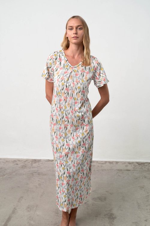 Nightgown with Short Sleeves - Image 3