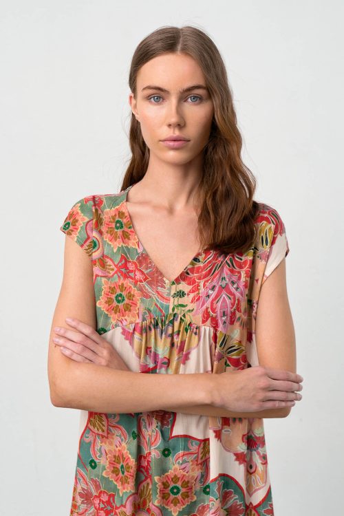Рокля без ръкави с щампа - Image 3