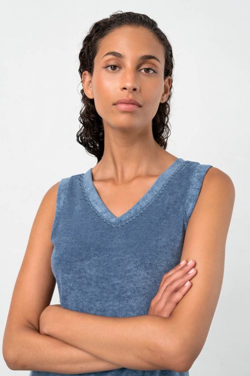 Plain Sleeveless Dress - Image 5