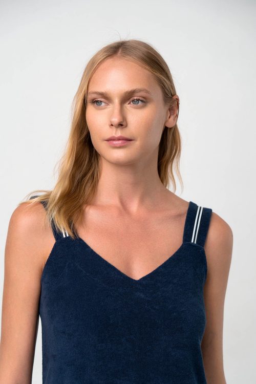 Plain Sleeveless Dress - Image 4