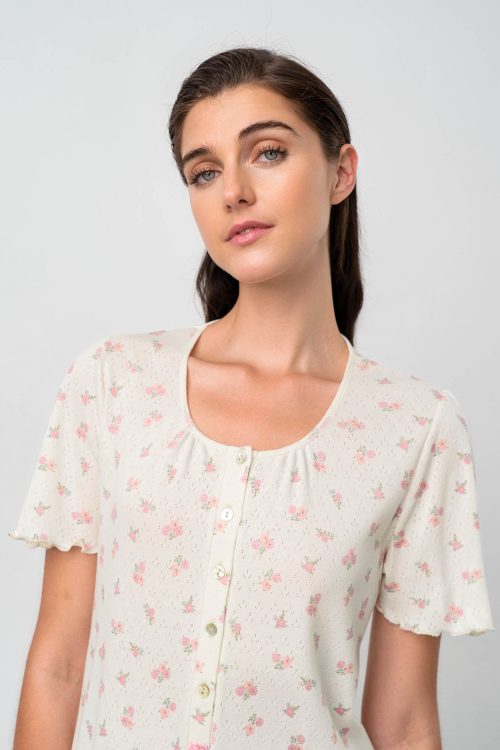 Нощна риза с копчета - Image 4