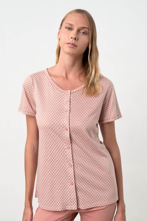 Printed Buttoned Pyjamas - Image 4