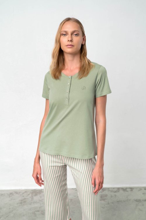Pyjamas with Button Placket - Image 4