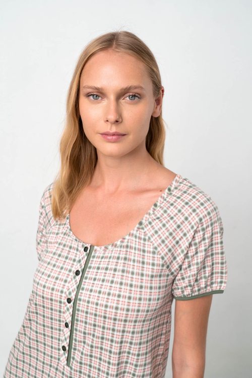 Нощна риза с къси ръкави - Image 4