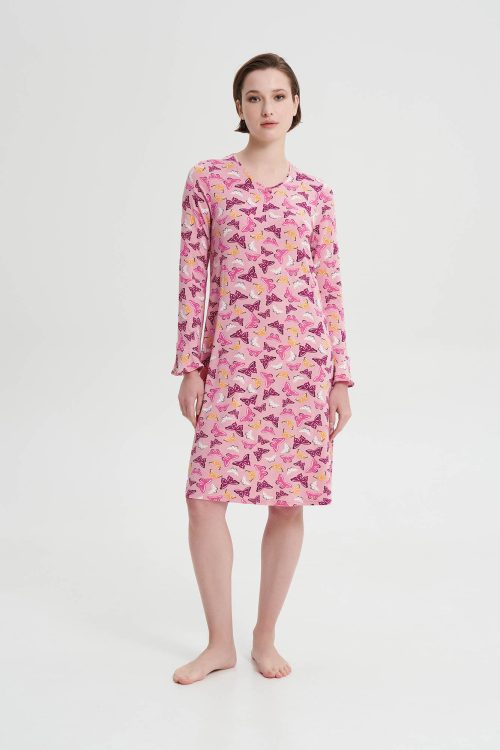 Нощна риза с дълги ръкави - Image 1