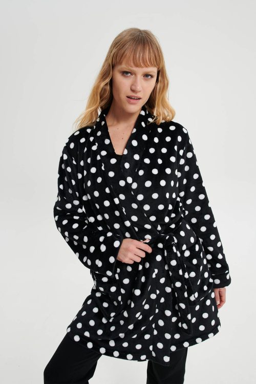 Crossed Robe With Dots. - Image 1