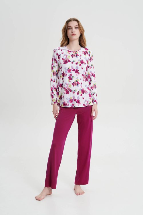 Пижама с обикновени панталони - Image 1