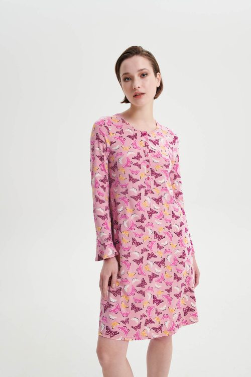 Флорална нощница с копчета - Image 1