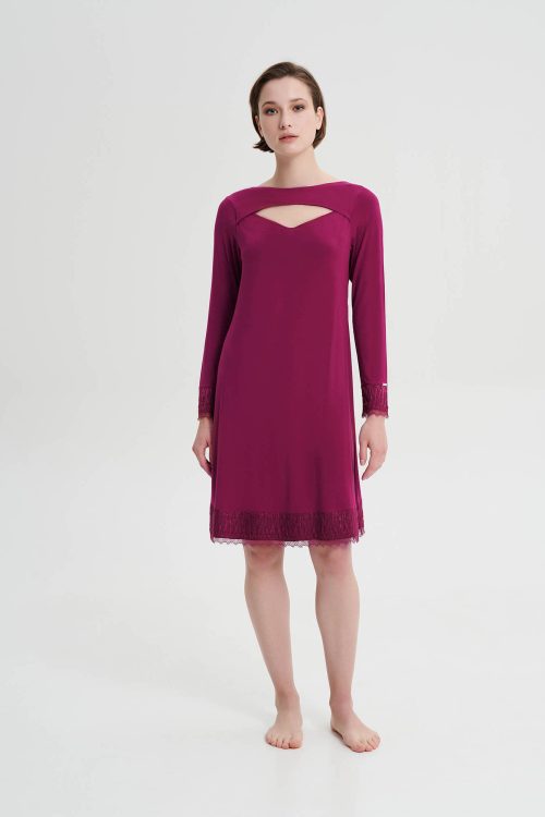 Нощна риза с дълги ръкави - Image 1