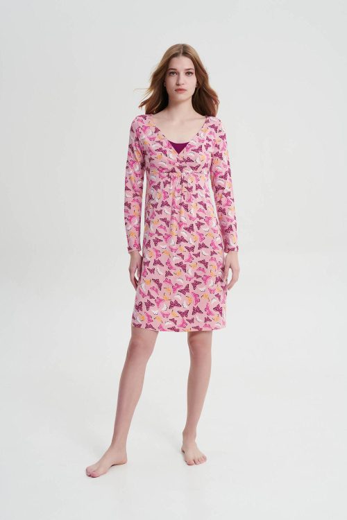 Нощна риза с дълги ръкави - Image 3