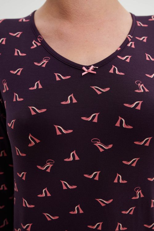 Нощна риза с дълги ръкави - Image 2