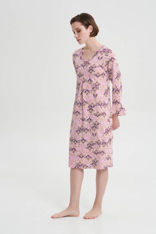 Нощна риза с дълги ръкави - Image 2