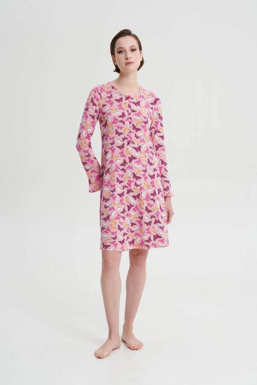 Флорална нощница с копчета - Image 4