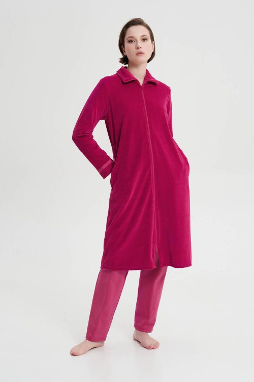 Обикновен халат с копчета - Image 2