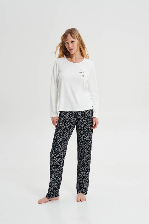 Pyjamas With Round Neckline - Image 2