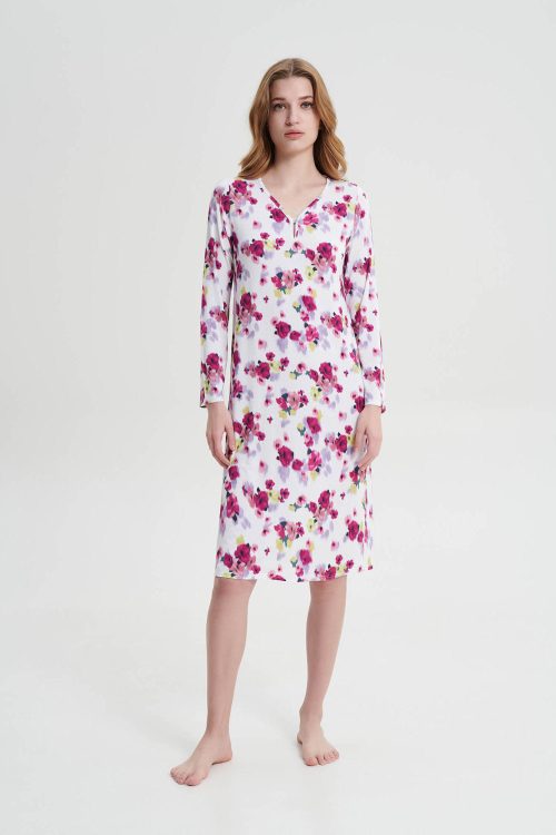 Дълга нощница с копче - Image 3