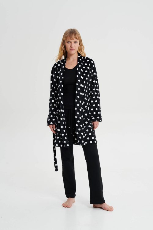 Crossed Robe With Dots. - Image 3