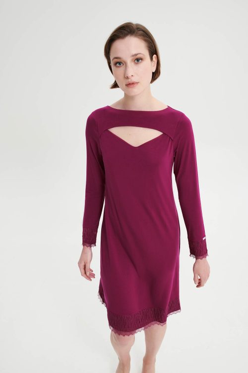 Нощна риза с дълги ръкави - Image 2